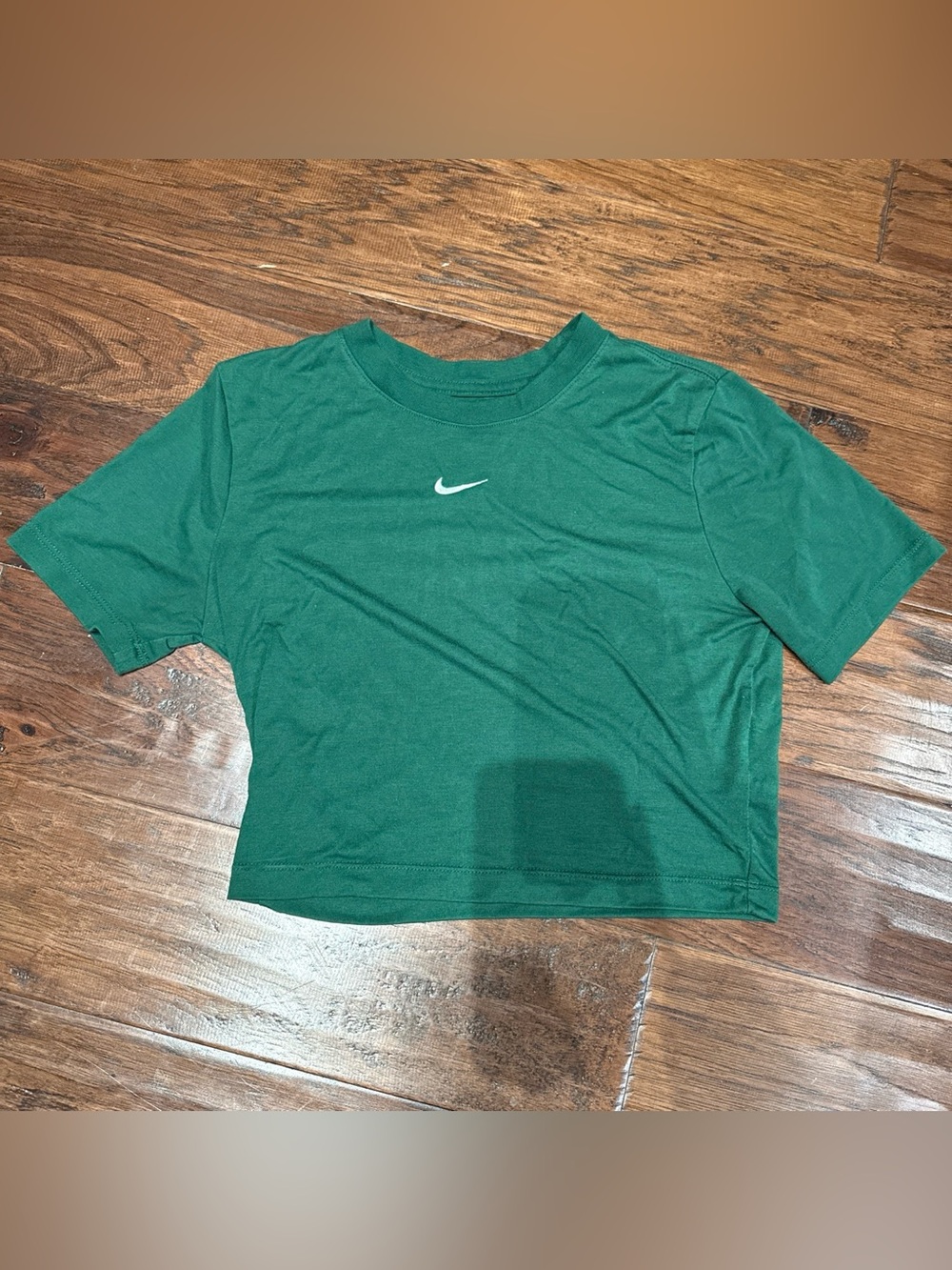 Nike Emerald Green Women's Cropped Logo Tee